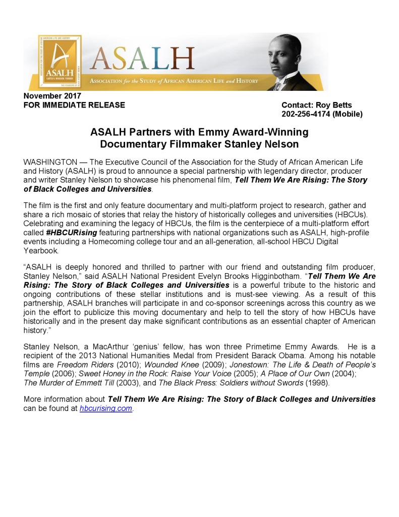 thumbnail of ASALH_Tell Them We Are Rising Press Release_2017_11