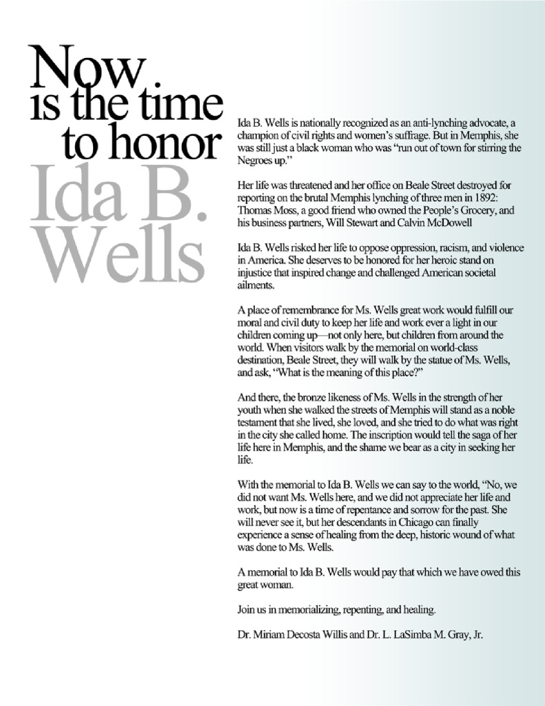 thumbnail of Ida B. Wells Commemorative Flyer 2