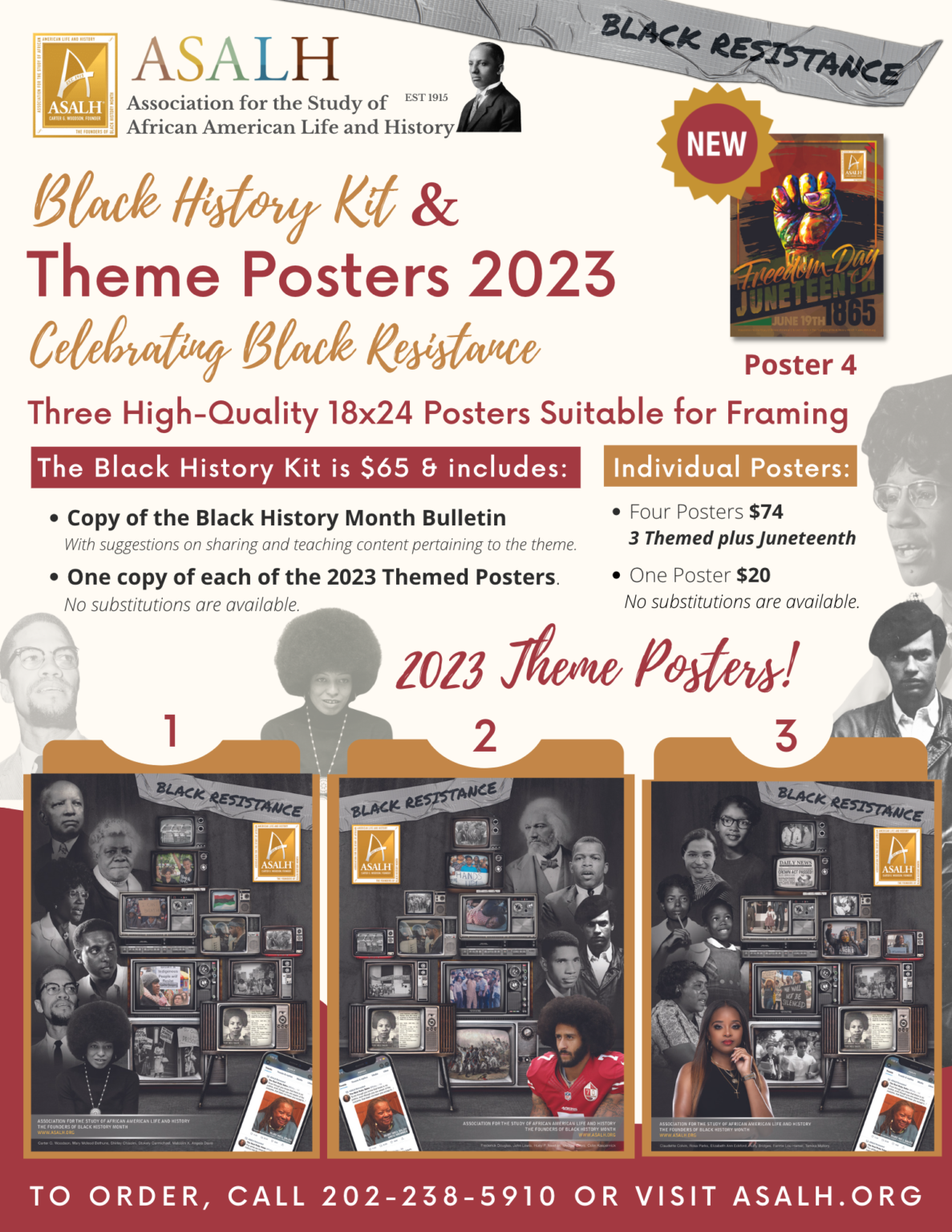 2023 Black History Theme Products Now Available ASALH The Founders