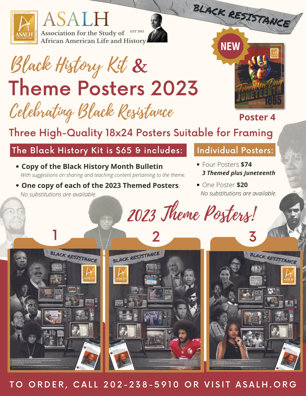 ASALH The Founders Of Black History Month 2023 Black History Theme   Copy Of Theme Posters Layout V1a 2 1187x1536 