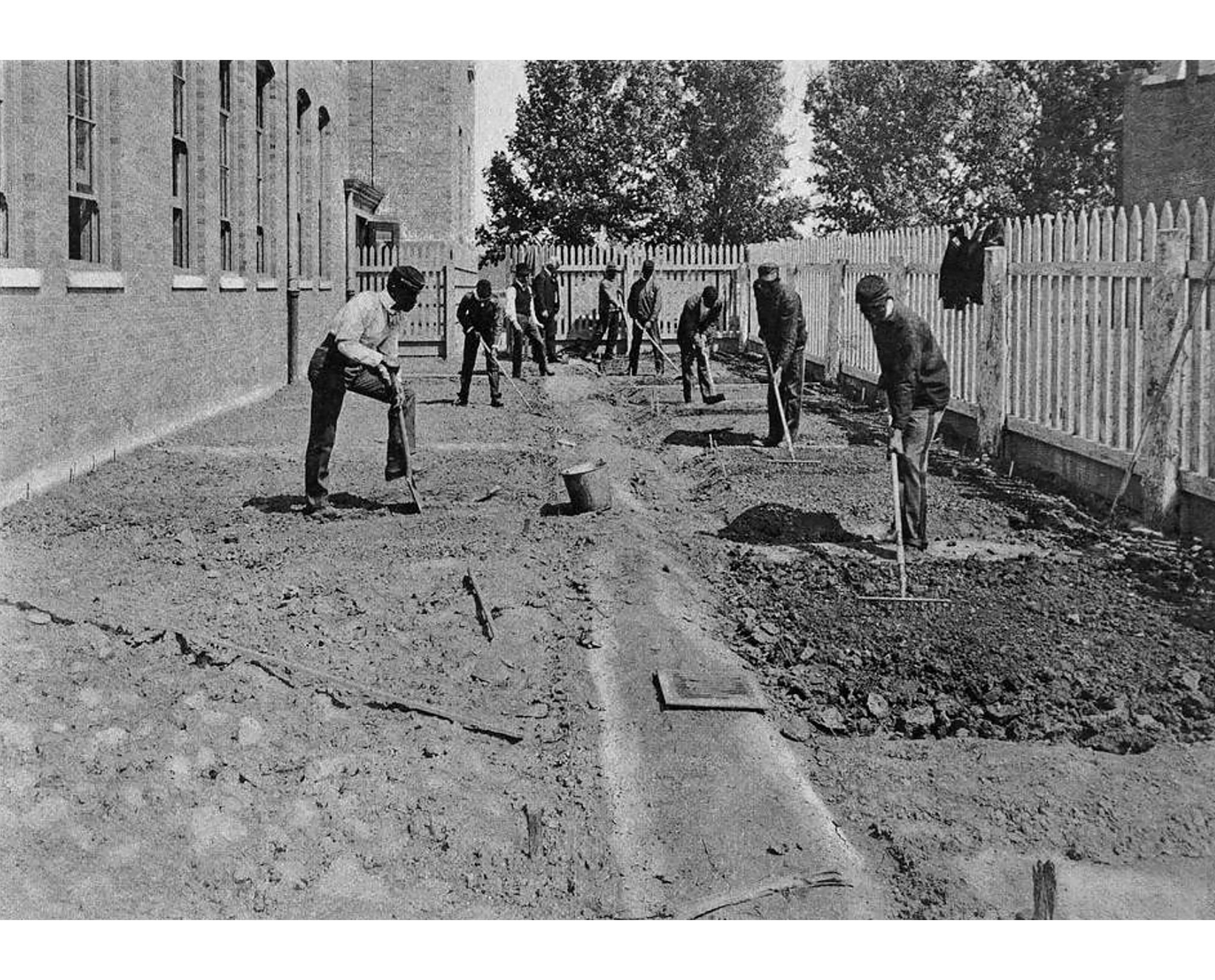 Armstrong biology students gardening on grounds. Washington, DC. Armstrong Manual Training School Yearbook, 1902-1903. Evans-Tibbs Collection, Anacostia Community Museum, Smithsonian Institution. Armstrong biology students gardening on grounds. Washington, DC. Armstrong Manual Training School Yearbook, 1902-1903. Evans-Tibbs Collection, Anacostia Community Museum, Smithsonian Institution.