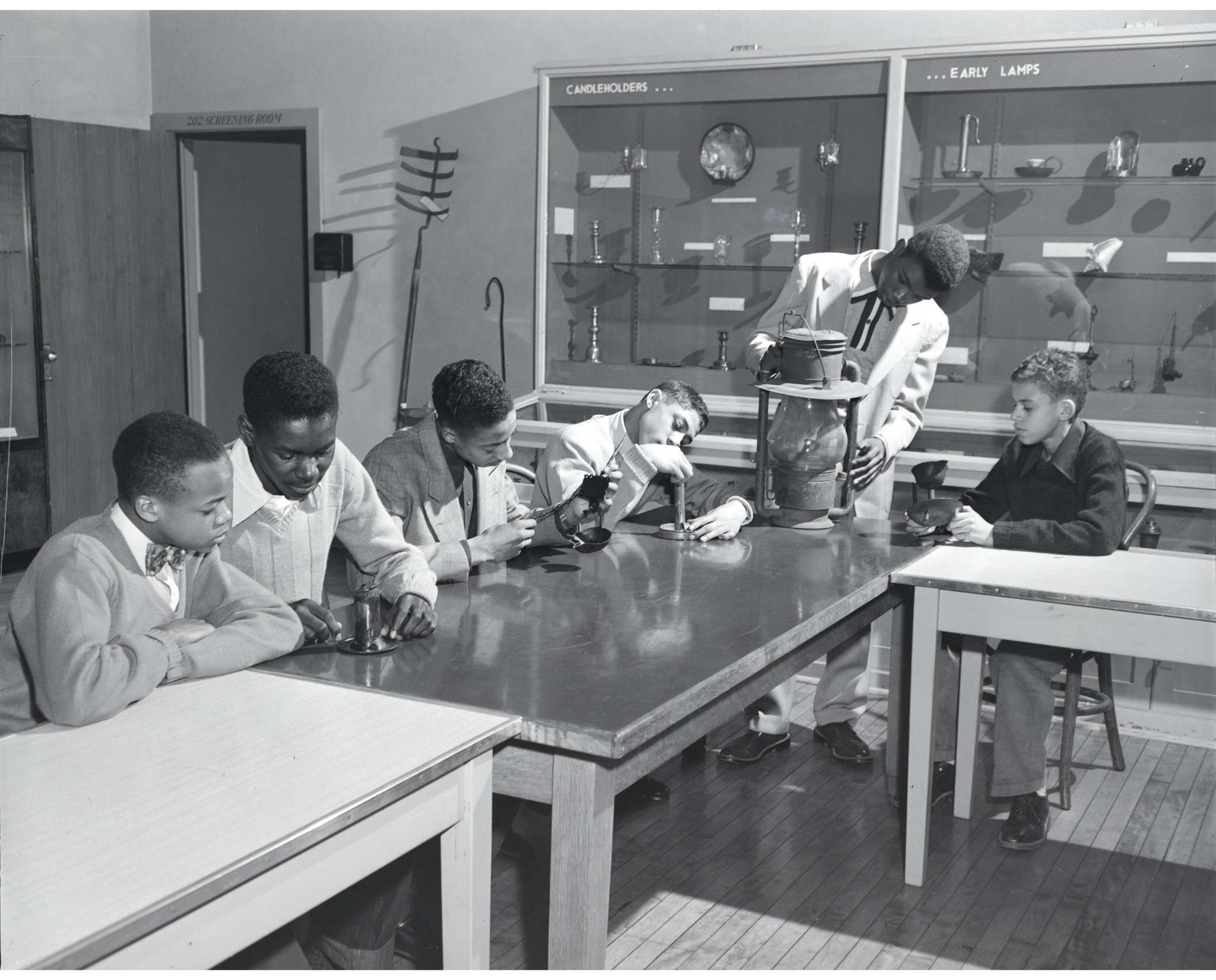 Charles H. Sumner High School Audiovisual Light Room, St. Louis, MO. MHS Photographs and Prints Collection, Missouri History Museum. Charles H. Sumner High School Audiovisual Light Room, St. Louis, MO. MHS Photographs and Prints Collection, Missouri History Museum.
