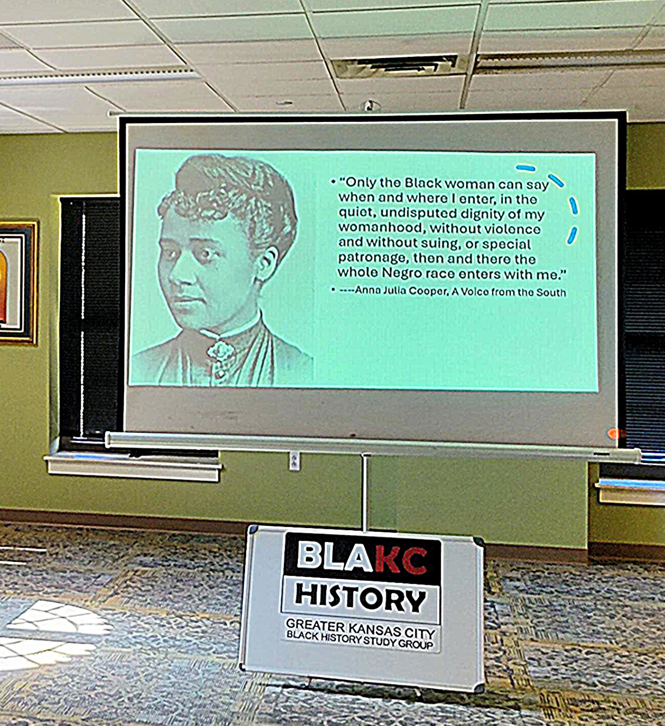 PowerPoint Slide of Anna Julia Cooper with Quote PowerPoint Slide of Anna Julia Cooper with Quote