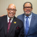 Dr. Rodney L. Hurst, left, and Dr. Michael Eric Dyson, right, following the first day of the Jacksonville Civil Rights Conference. | Will Brown, Jacksonville Today