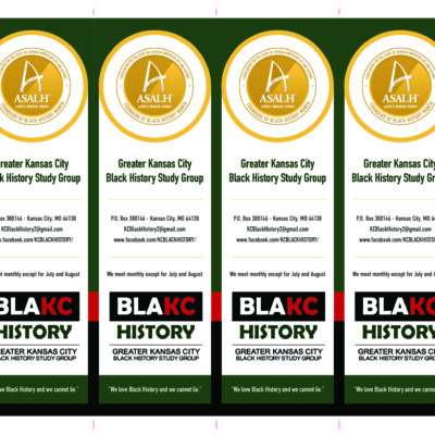 Kansas City Black History Study Group Bookmark Kansas City Black History Study Group Bookmark